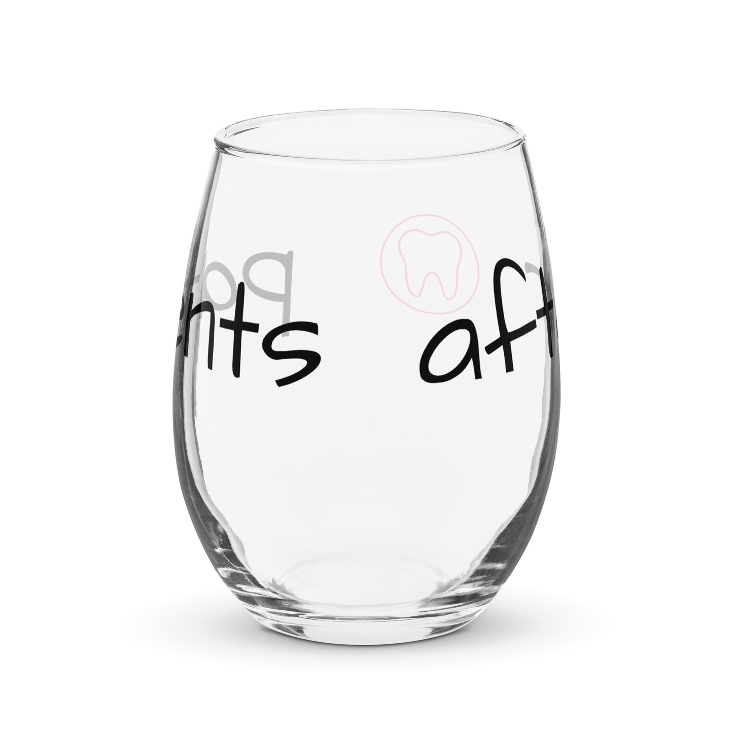 Stemless "after patients" Wine Glass