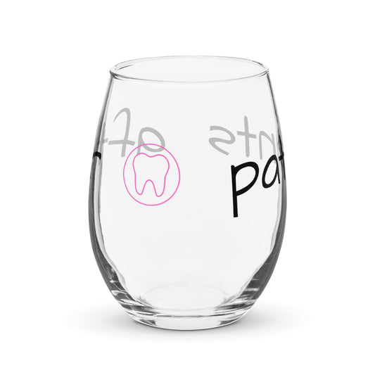 Stemless "after patients" Wine Glass