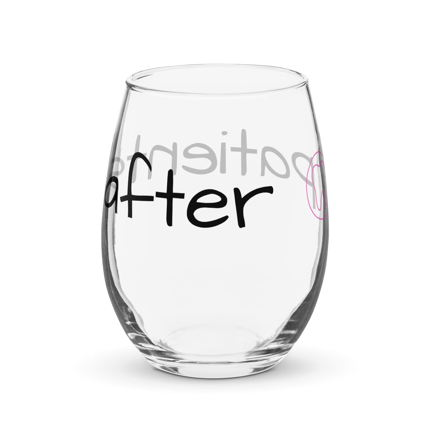 Stemless "after patients" Wine Glass