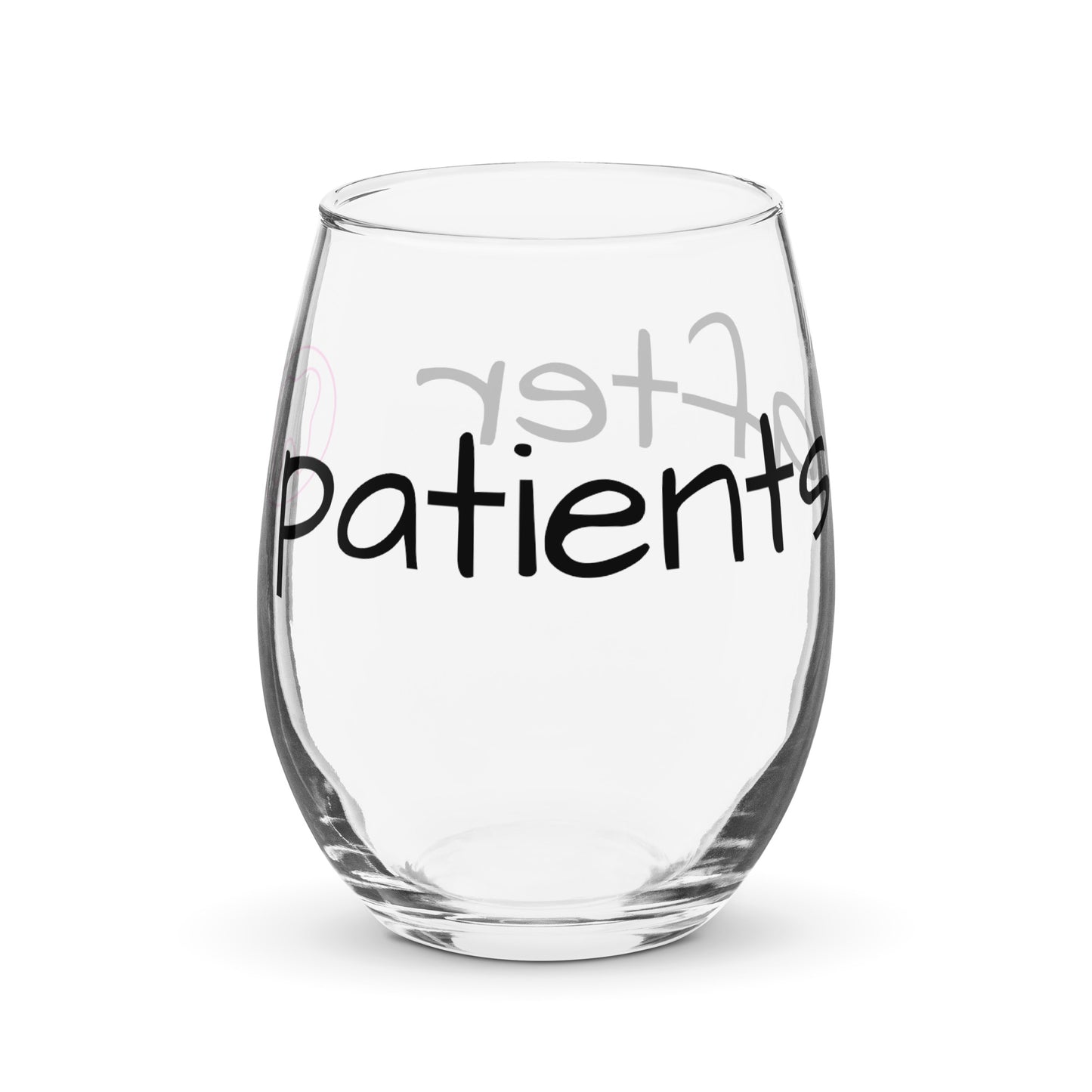 Stemless "after patients" Wine Glass